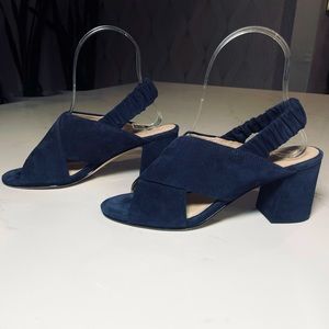 NWOT Cole Haan | Blue Suede Slingback Sandals